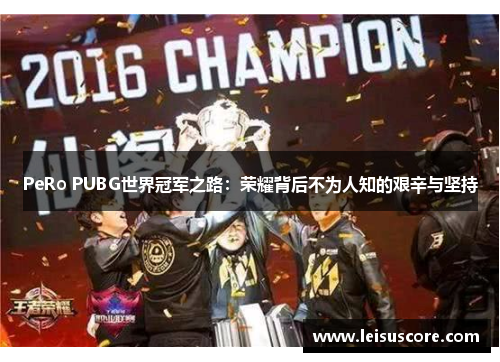 PeRo PUBG世界冠军之路：荣耀背后不为人知的艰辛与坚持